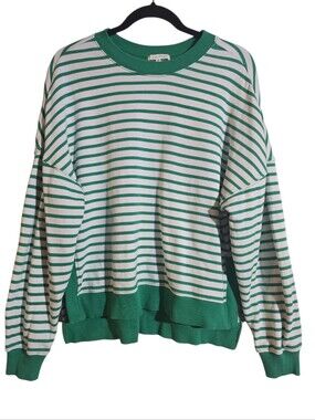 #343.Z Supply Low Key Striped Crew Sweater MSRP$88